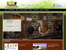 Tablet Screenshot of borneorainforestresort.com